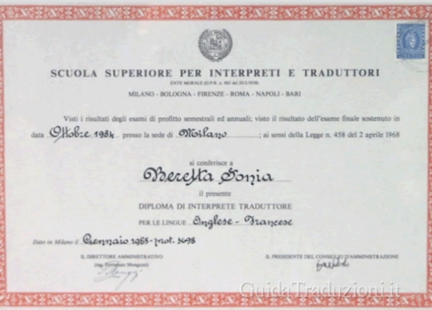 Diploma Sonie