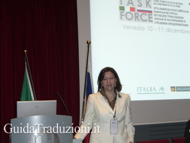 interprete di conferenza Task Force Italo Russa a Venezia