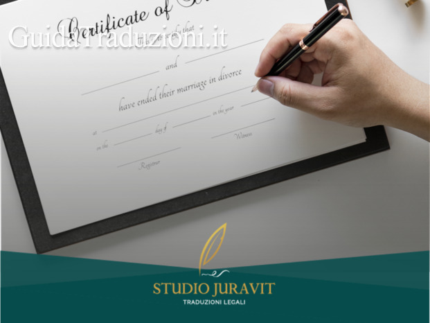 Traduzione certificati matrimonio divorzio laurea diplomi Studio Juravit